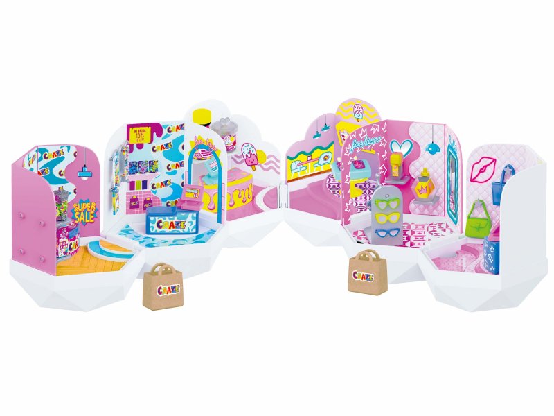 CRAZE MINI MART Mix – Mini Casa Di Bambole Collezionabile, 6 Modelli Sorpresa Con Accessori
