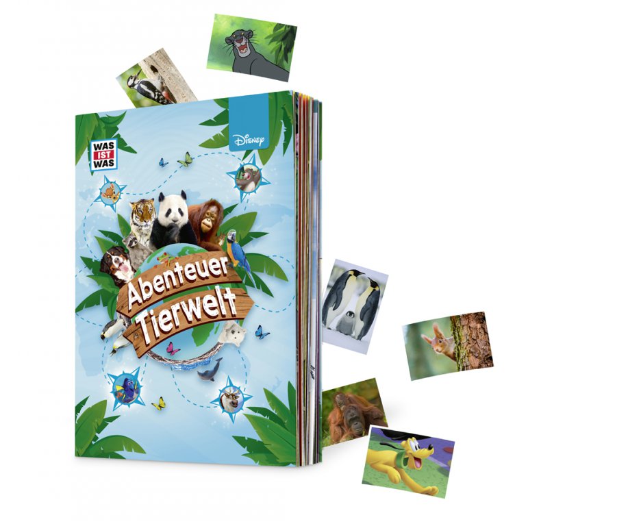 Rewe Abenteuer Tierwelt Was ist Was Disney 2016 Alle 188 Sticker Komplett Satz 