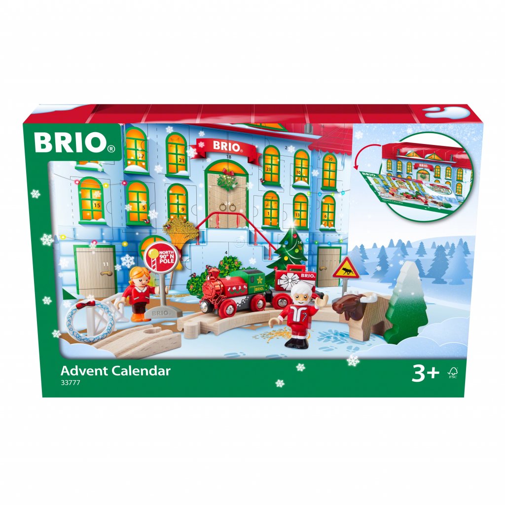 BRIO Adventskalender 2023 - 24 Tage Eisenbahn Spielzeug Für Kinder