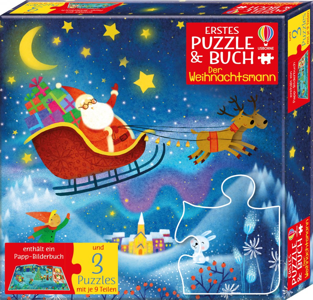 Usborne: „Erstes Puzzle & Buch: Der Weihnachtsmann“  das spielzeug