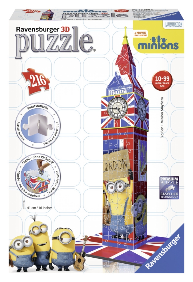 3D Puzzle Big Ben Minions_Produktbild