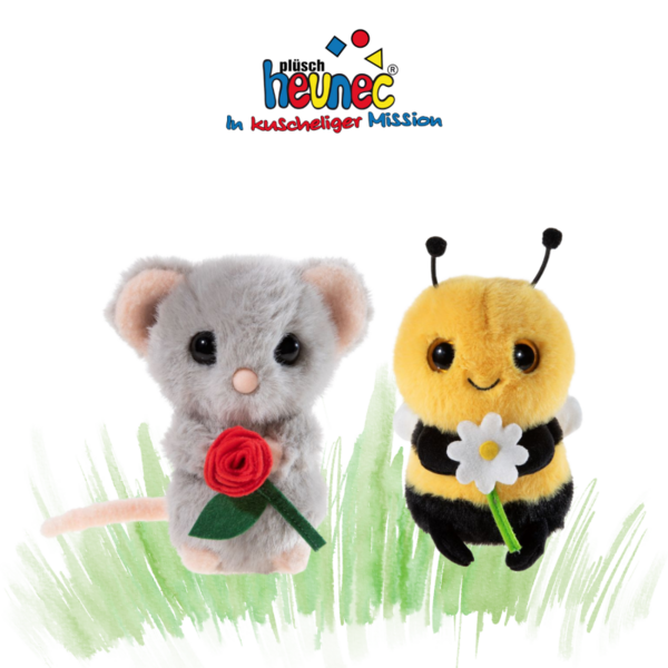 Oster-Special 2026: Heunec: „Biene mit Blume“ und „Maus mit Rose“