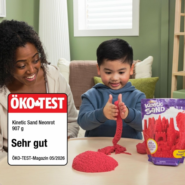 Auszeichnung für Spin Master: Ökotest Siegel „Sehr gut“ für „Kinetic Sand Neonrot“