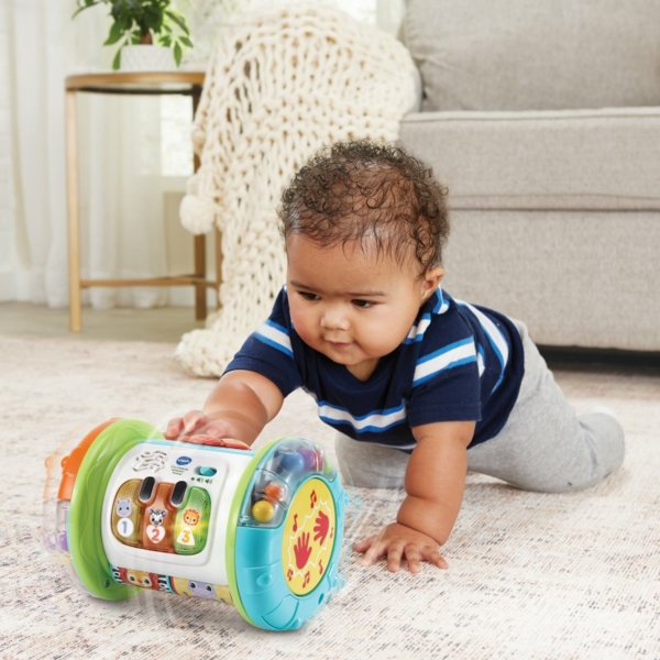 Babyspielzeug von VTech: „3-in-1 Rollende Entdecker-Trommel“ und „Spielspaß-Entdeckerwürfel“
