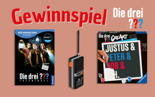 Gewinnspiel Die drei Fragezeichen 2025 Cover Copyright KOSMOS-BlueBrixx-Ravensburger