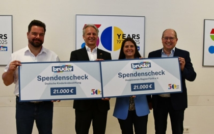 Firmenjubiläum bringt starke Spendenbilanz