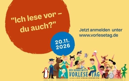 Anmeldung zum Bundesweiten Vorlesetag 2026 