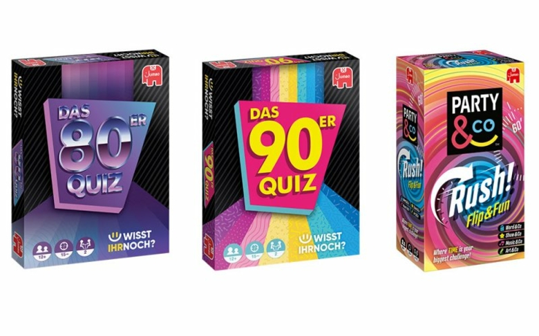 Jumbo: „Das 80er Quiz“, „Das 90er Quiz“, „Party & Co. Rush“
