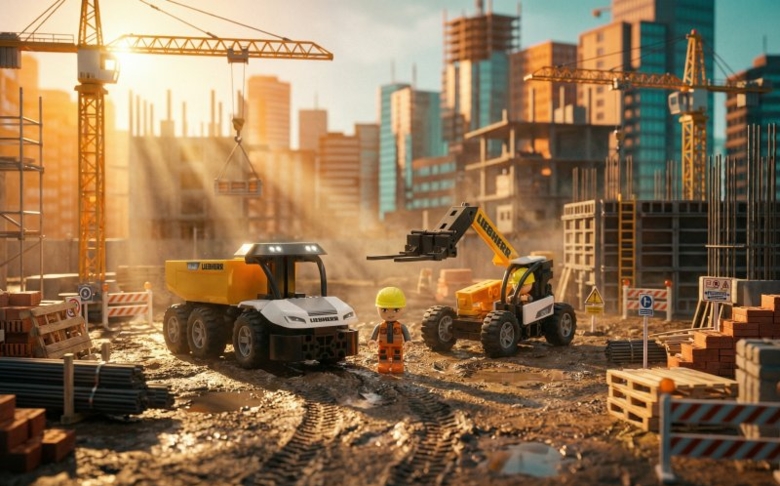 fischertechnik Liebherr Double Pack Baufahrzeuge