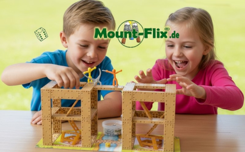 „fix Mount-Flix“ Turmbau-Würfelspiel