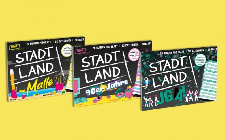 Neue Editionen der „Stadt Land“-Reihe von Pasmo Toys