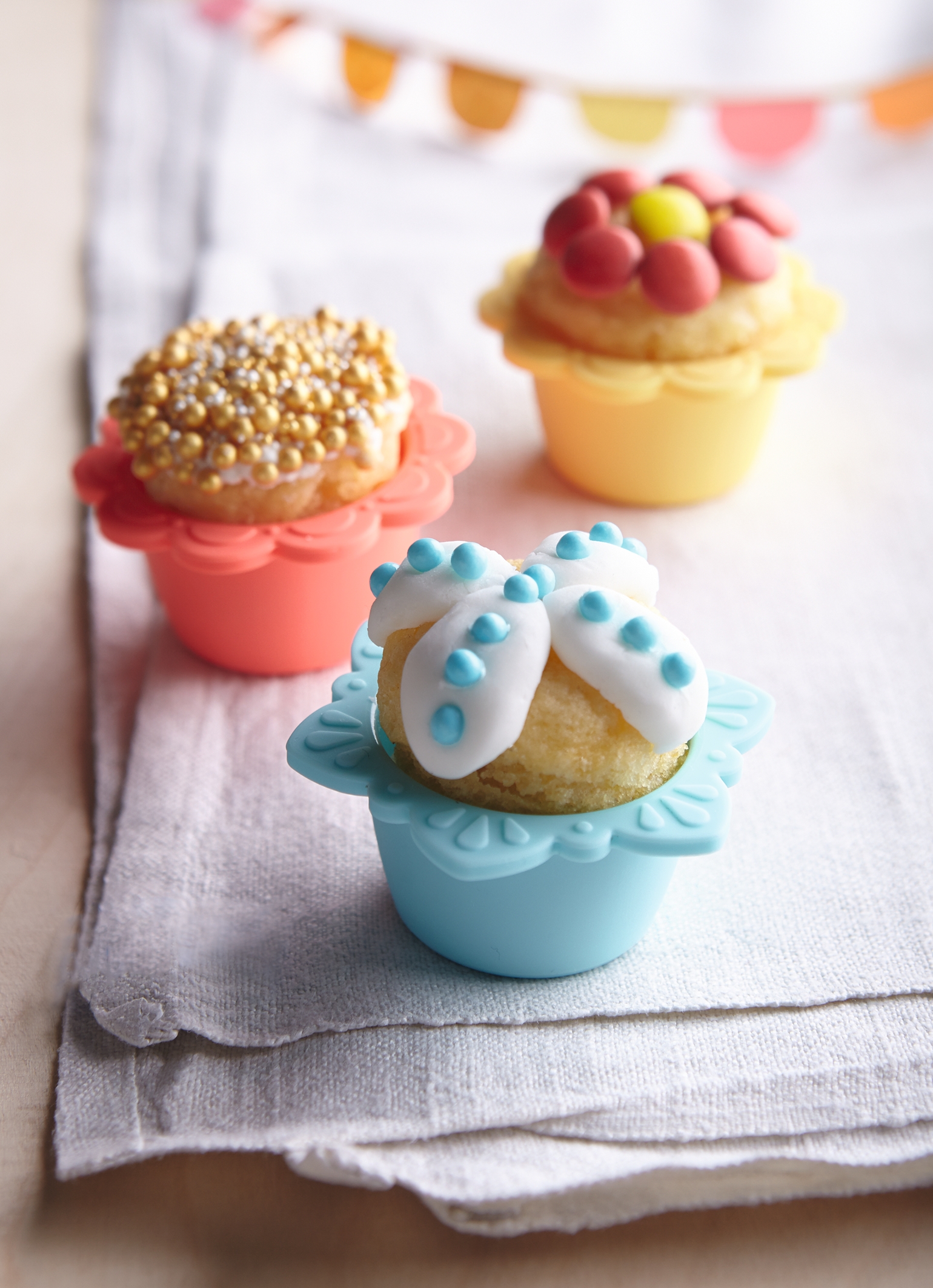 KNORRTOYS Sweet & Easy Silikon Blech Backset für Kinder Kuchen Muffin Formen SET 